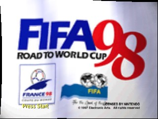 World Cup 98 title screen for Nintendo 64